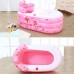 Bathtubs Freestanding Plastic Inflatable Thicken Adult Insulation tub/Folding tub/Bath/Bath Bath tub/Basket 633530 inches (Color : Pink) - B07H7J6J8Q